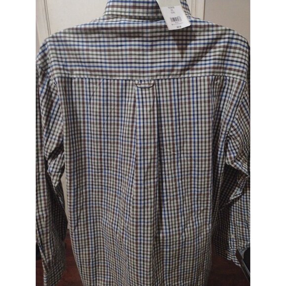 NWT New Saddlebred MultiColor Cotton Polyester Long Sleeve Button Shirt 2XL - Picture 6 of 11